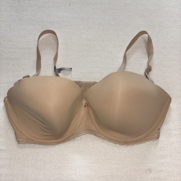 aerie Other - Aerie Real Happy Strapless Beige Convertible Push Up Bra Women's Size 40D NWOT
